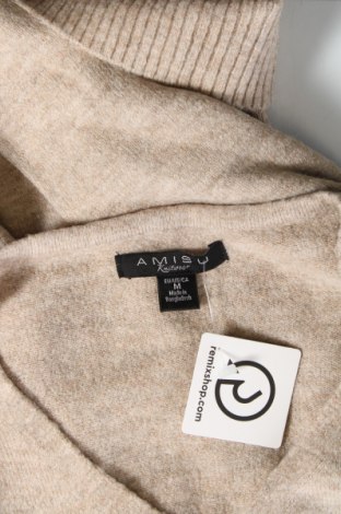 Γυναικείο πουλόβερ Amisu, Μέγεθος M, Χρώμα  Μπέζ, Τιμή 5,56 €
