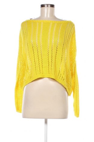 Дамски пуловер Amisu, Размер S, Цвят Жълт, Цена 5,51 лв.