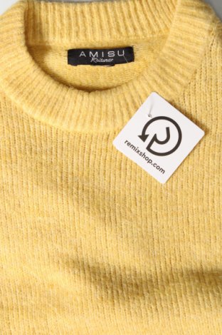 Дамски пуловер Amisu, Размер M, Цвят Жълт, Цена 9,57 лв.