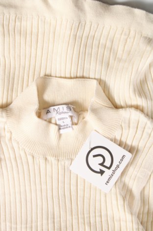 Γυναικείο πουλόβερ Amisu, Μέγεθος L, Χρώμα Εκρού, Τιμή 17,94 €