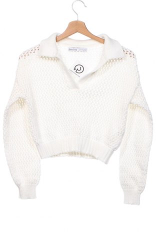 Γυναικείο πουλόβερ Bershka, Μέγεθος XS, Χρώμα Λευκό, Τιμή 8,45 €