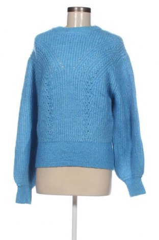 Дамски пуловер Bershka, Размер M, Цвят Син, Цена 6,38 лв.