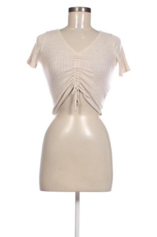 Γυναικείο πουλόβερ Bershka, Μέγεθος S, Χρώμα  Μπέζ, Τιμή 17,94 €