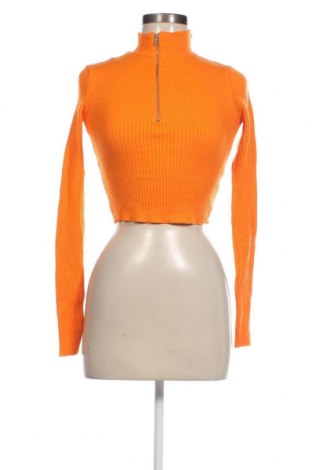 Дамски пуловер Bershka, Размер S, Цвят Оранжев, Цена 11,60 лв.