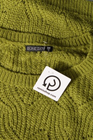 Γυναικείο πουλόβερ Blind Date, Μέγεθος S, Χρώμα Πράσινο, Τιμή 7,18 €