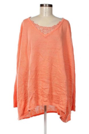 Γυναικείο πουλόβερ Bpc Bonprix Collection, Μέγεθος 4XL, Χρώμα Πορτοκαλί, Τιμή 15,25 €