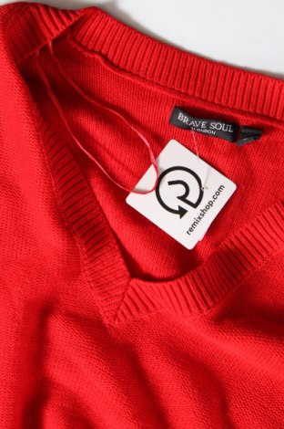 Дамски пуловер Brave Soul, Размер S, Цвят Червен, Цена 10,66 лв.
