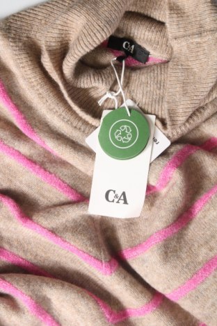 Дамски пуловер C&A, Размер XL, Цвят Кафяв, Цена 27,14 лв.