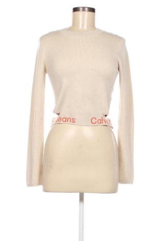 Γυναικείο πουλόβερ Calvin Klein Jeans, Μέγεθος L, Χρώμα  Μπέζ, Τιμή 62,78 €
