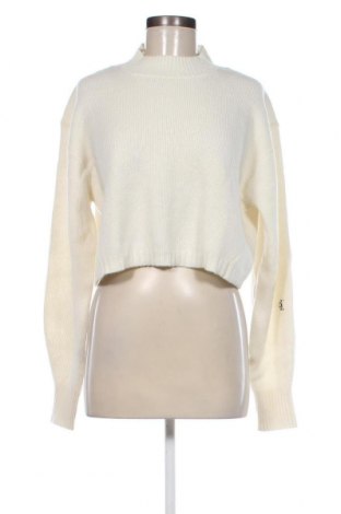 Дамски пуловер Calvin Klein Jeans, Размер M, Цвят Екрю, Цена 121,80 лв.