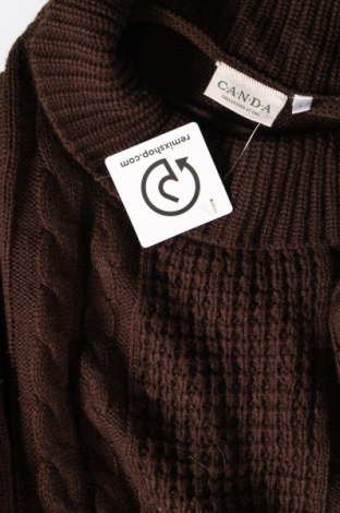 Дамски пуловер Canda, Размер L, Цвят Кафяв, Цена 8,99 лв.