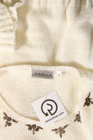 Дамски пуловер Canda, Размер M, Цвят Екрю, Цена 11,60 лв.