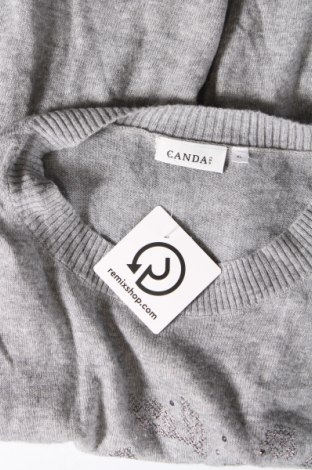 Дамски пуловер Canda, Размер XL, Цвят Сив, Цена 15,66 лв.