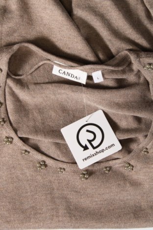 Дамски пуловер Canda, Размер L, Цвят Бежов, Цена 11,60 лв.