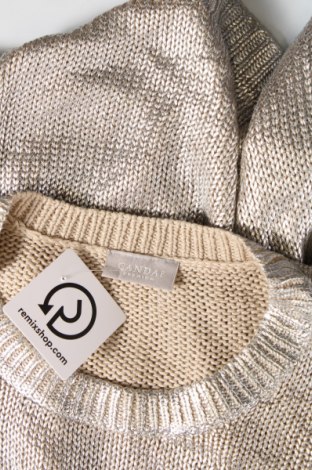 Дамски пуловер Canda, Размер M, Цвят Сребрист, Цена 9,57 лв.