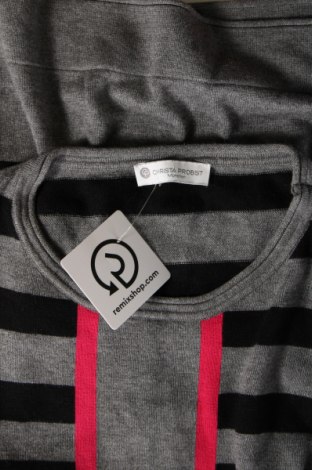 Дамски пуловер Christa Probst, Размер L, Цвят Сив, Цена 17,49 лв.