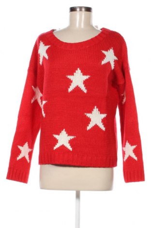 Дамски пуловер Clockhouse, Размер L, Цвят Червен, Цена 8,99 лв.