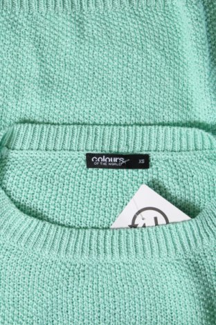 Γυναικείο πουλόβερ Colours Of The World, Μέγεθος XS, Χρώμα Πράσινο, Τιμή 3,41 €