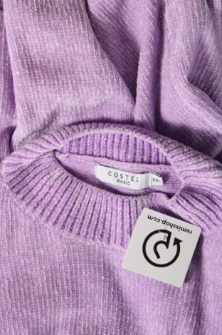 Γυναικείο πουλόβερ Costes, Μέγεθος XXL, Χρώμα Βιολετί, Τιμή 11,41 €