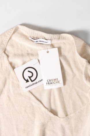 Дамски пуловер Creme Fraiche, Размер S, Цвят Бежов, Цена 24,18 лв.
