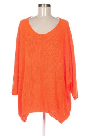Дамски пуловер Curvy Me, Размер XXL, Цвят Оранжев, Цена 22,55 лв.