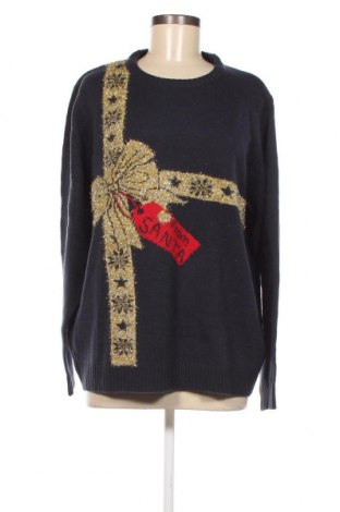 Дамски пуловер Esmara, Размер XXL, Цвят Син, Цена 11,31 лв.
