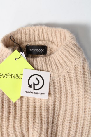 Γυναικείο πουλόβερ Even&Odd, Μέγεθος M, Χρώμα  Μπέζ, Τιμή 11,38 €