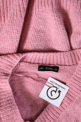 Дамски пуловер F&F, Размер XL, Цвят Розов, Цена 15,66 лв.