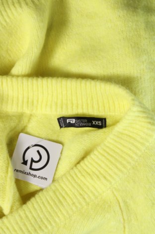 Дамски пуловер Fb Sister, Размер XXS, Цвят Жълт, Цена 11,60 лв.