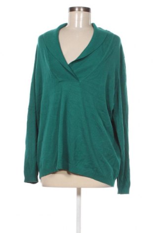 Дамски пуловер Frank Walder, Размер XXL, Цвят Зелен, Цена 43,40 лв.