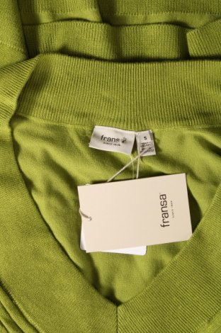 Дамски пуловер Fransa, Размер S, Цвят Зелен, Цена 37,20 лв.