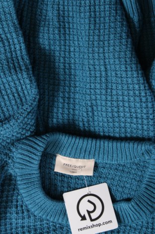Γυναικείο πουλόβερ Free Quent, Μέγεθος L, Χρώμα Μπλέ, Τιμή 10,14 €
