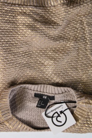 Дамски пуловер H&M, Размер M, Цвят Златист, Цена 29,00 лв.