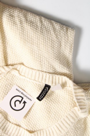 Дамски пуловер H&M Divided, Размер M, Цвят Екрю, Цена 8,99 лв.