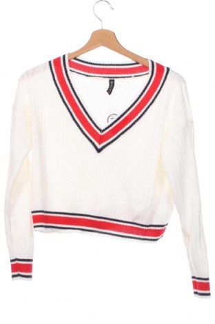 Дамски пуловер H&M Divided, Размер XS, Цвят Бял, Цена 14,80 лв.
