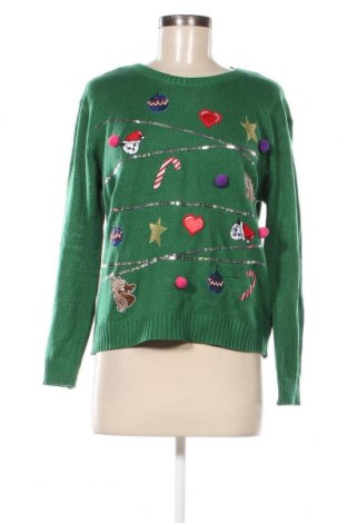 Дамски пуловер H&M Divided, Размер M, Цвят Зелен, Цена 10,44 лв.