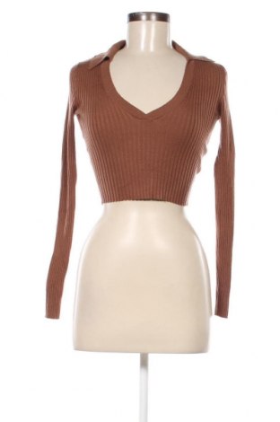 Дамски пуловер H&M Divided, Размер XXS, Цвят Кафяв, Цена 9,57 лв.