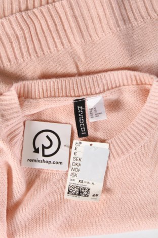 Дамски пуловер H&M Divided, Размер XS, Цвят Розов, Цена 18,40 лв.