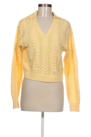 Дамски пуловер H&M Divided, Размер S, Цвят Жълт, Цена 6,09 лв.