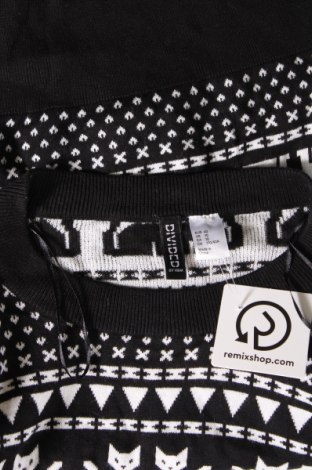 Дамски пуловер H&M Divided, Размер M, Цвят Черен, Цена 10,73 лв.