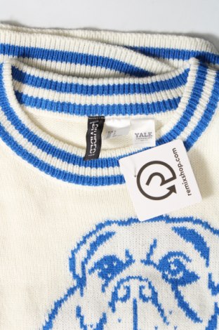 Дамски пуловер H&M Divided, Размер S, Цвят Бял, Цена 11,31 лв.