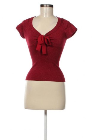 Γυναικείο πουλόβερ Hell Bunny, Μέγεθος XS, Χρώμα Κόκκινο, Τιμή 25,36 €