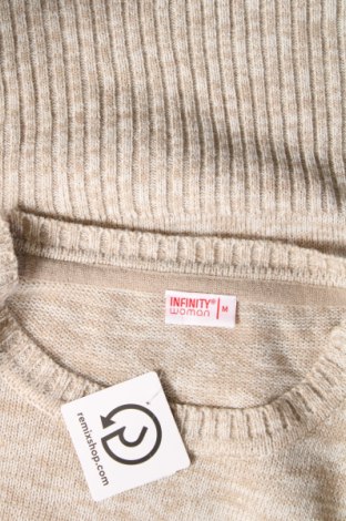 Γυναικείο πουλόβερ Infinity Woman, Μέγεθος M, Χρώμα  Μπέζ, Τιμή 5,92 €