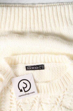 Дамски пуловер Janina, Размер M, Цвят Бял, Цена 11,60 лв.
