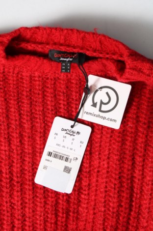Дамски пуловер Jennyfer, Размер S, Цвят Червен, Цена 19,32 лв.