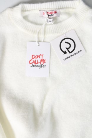 Дамски пуловер Jennyfer, Размер XXS, Цвят Бял, Цена 23,00 лв.