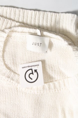 Γυναικείο πουλόβερ Just, Μέγεθος S, Χρώμα Λευκό, Τιμή 7,35 €