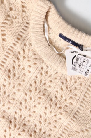 Damenpullover Kiabi, Größe 3XL, Farbe Beige, Preis 32,01 €