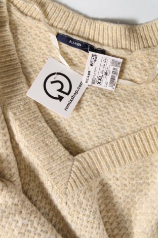 Дамски пуловер Kiabi, Размер XXL, Цвят Бежов, Цена 9,66 лв.
