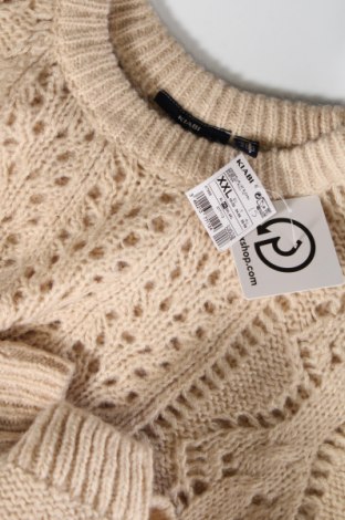 Дамски пуловер Kiabi, Размер XXL, Цвят Кафяв, Цена 23,00 лв.